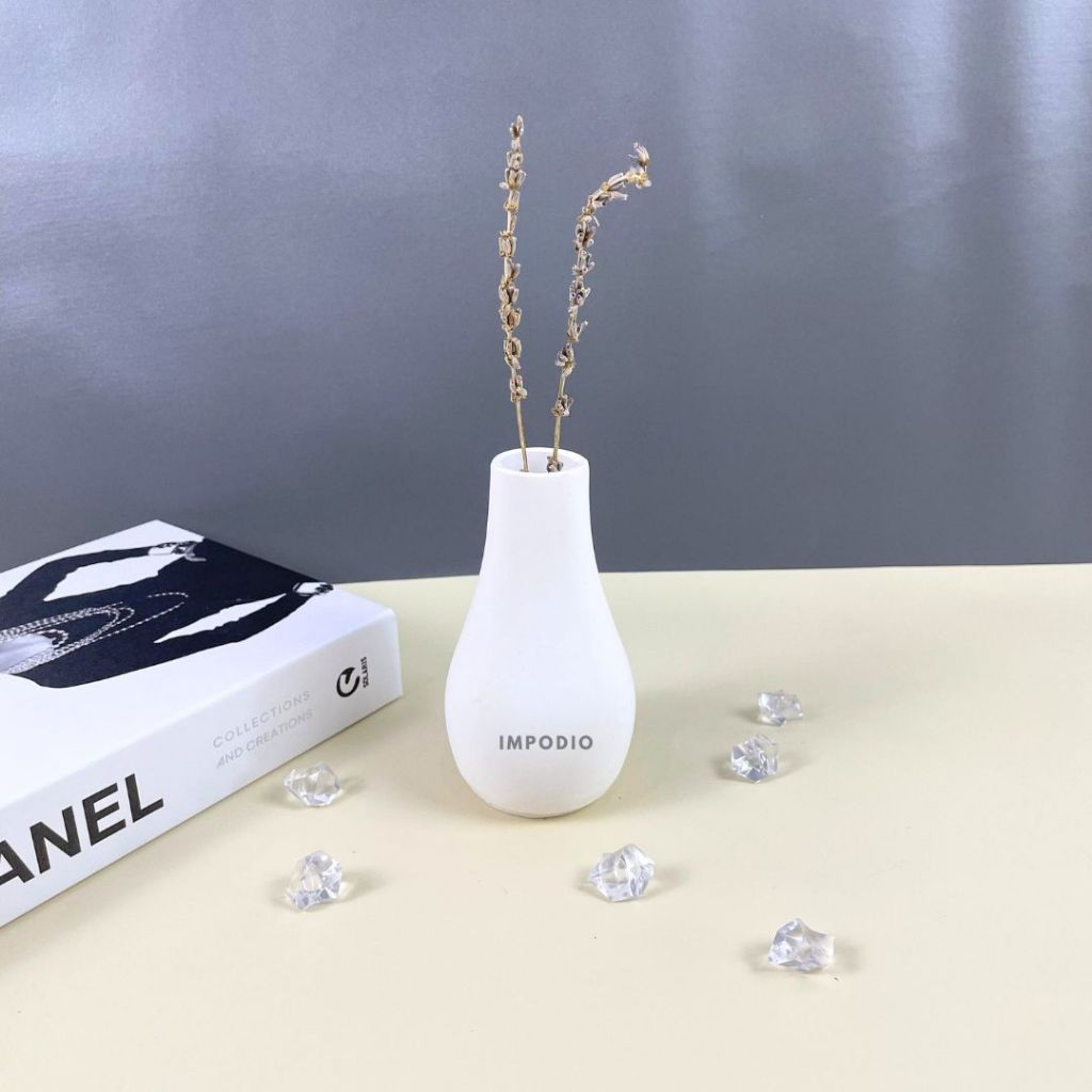IMPODIO Mini Flower Vase Concrete Mini Nordic  Aesthetic berbagai variant-  Vas Bunga Dekorasi Meja Props Foto Produk