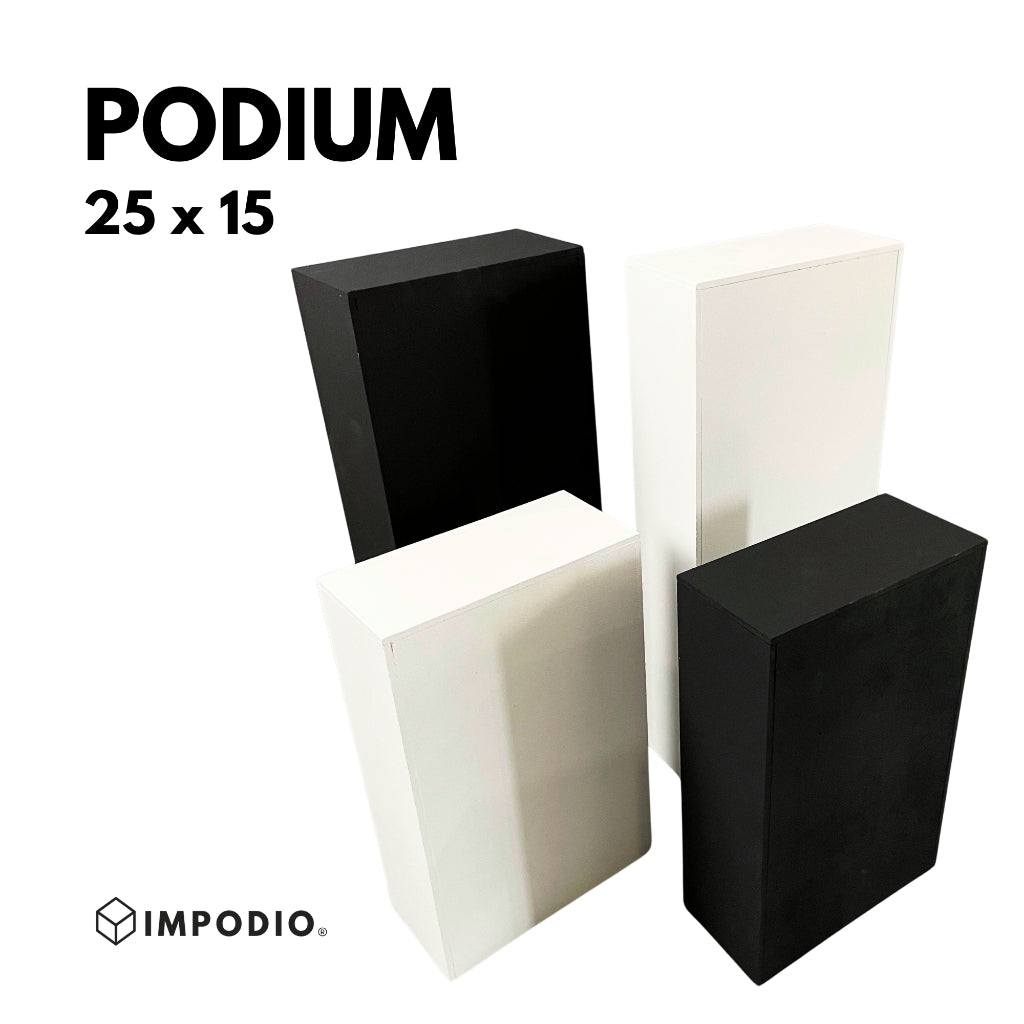IMPODIO Podium foto product / showcase product ukuran 25 x 15 x 40cm - Properti foto studio