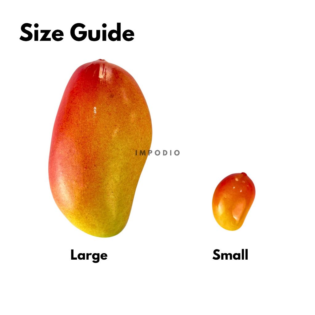 IMPODIO Mangga Merah Buah Artificial Palsu - Fake Mango Props Foto Produk