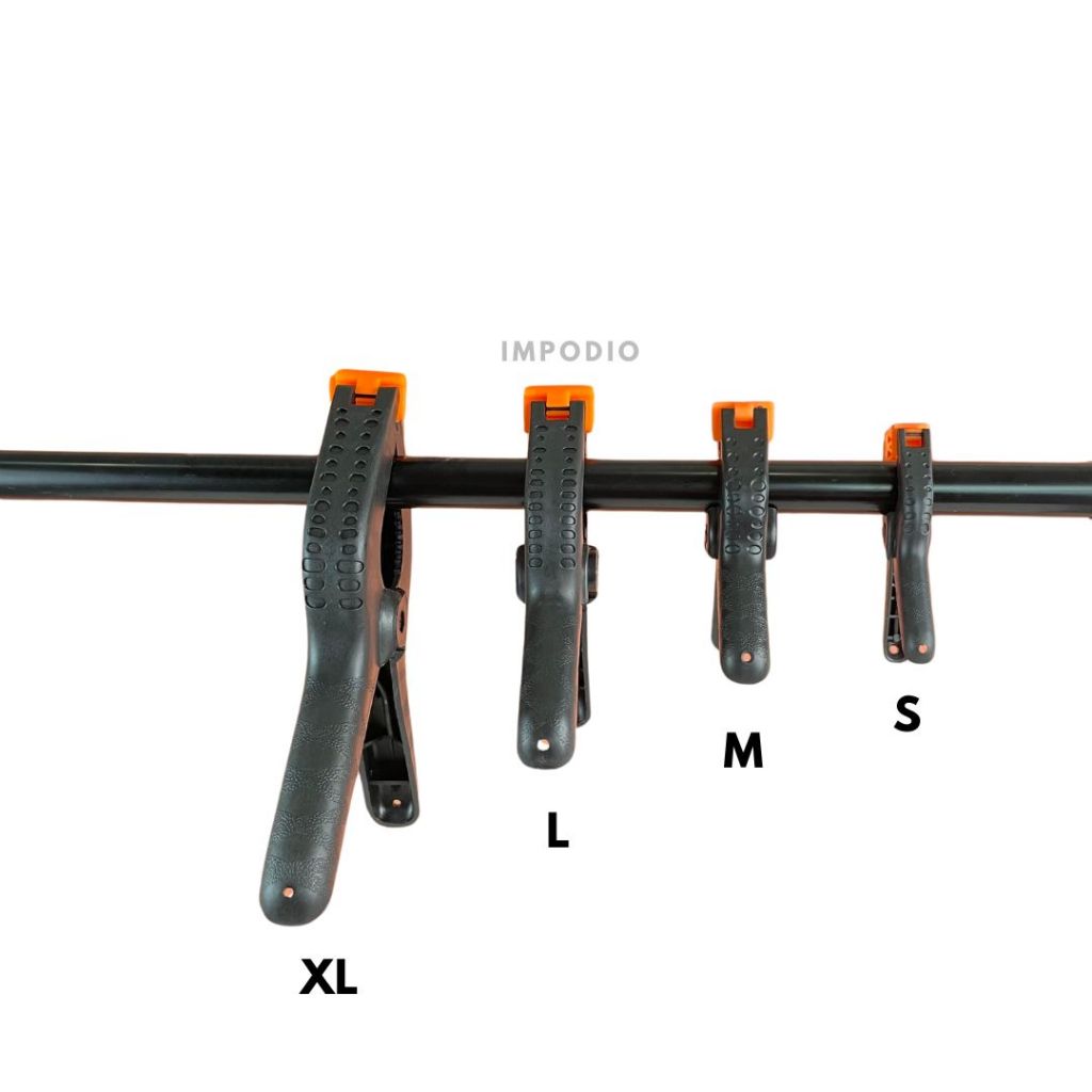 IMPODIO Jepit Background Foto Studio clamp 3 varian ukuran