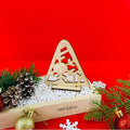 IMPODIO Pohon Natal Kayu Mini – Wooden Christmas Tree Props Foto - foto 13