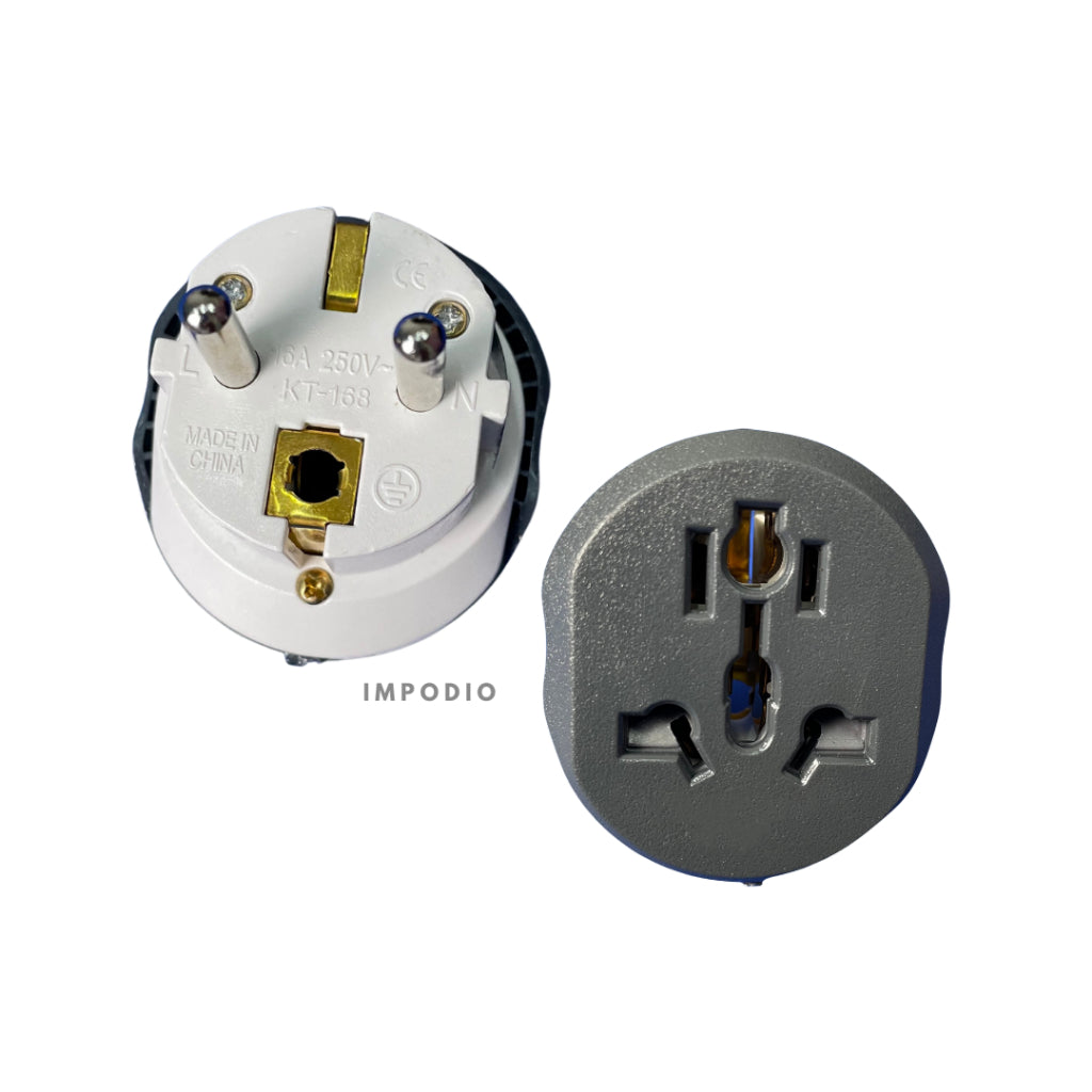 IMPODIO Colokan universal adapter listrik US UK AU to EU plug