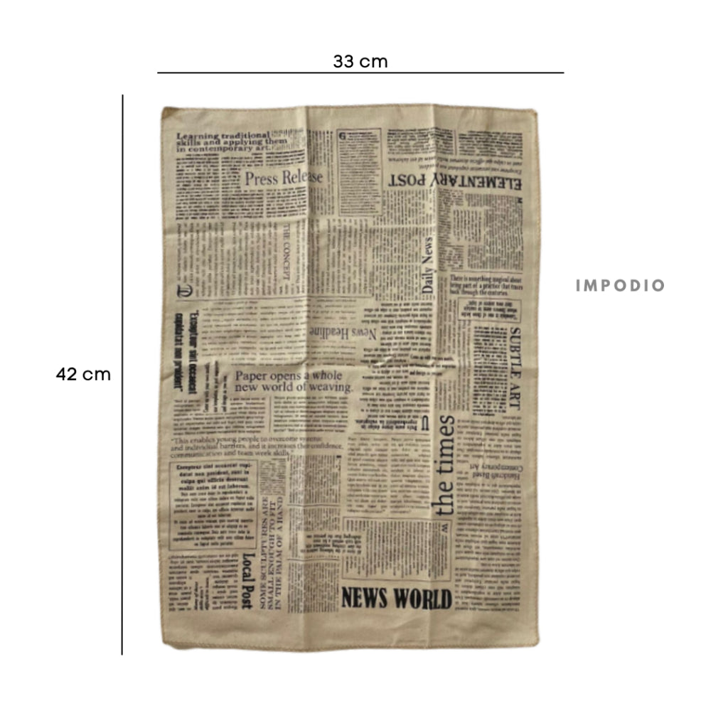 IMPODIO Napkin Canvas motif koran kain props foto food styling - packaging