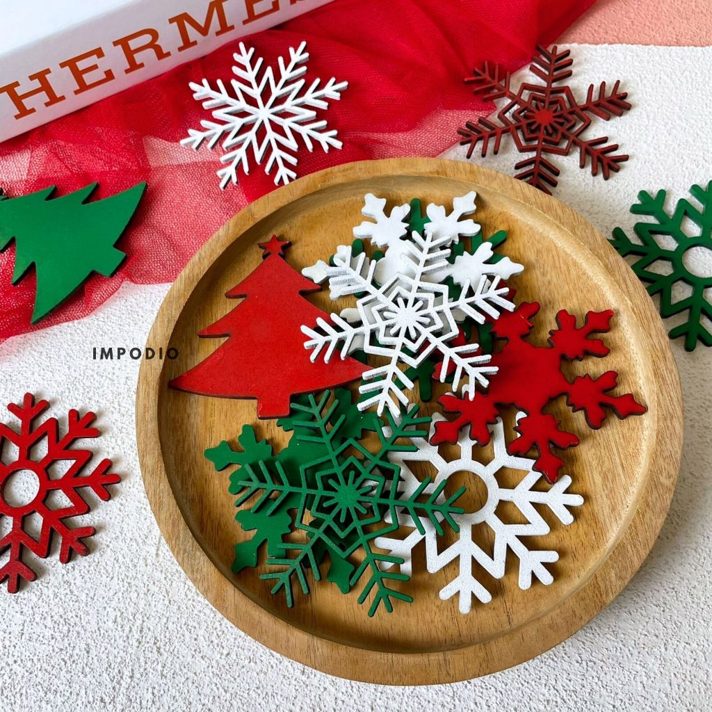 IMPODIO Ornamen natal Chrismas photo props