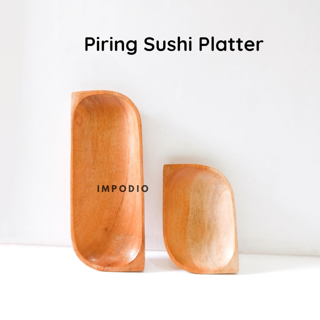 Sushi Plater IMPODIO / wooddeen / piring saji sushi properti foto