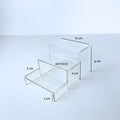 IMPODIO Acrylic Tangga 3 Tingkat - Podium Display Foto Produk