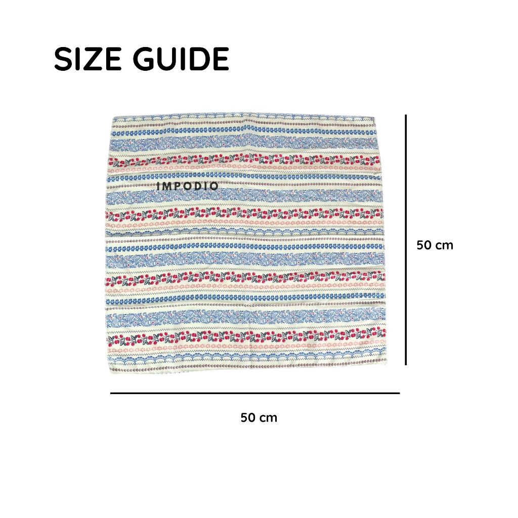 IMPODIO Napkin Shabby Chic Kain Rayon - Serbet Alas Foto Produk