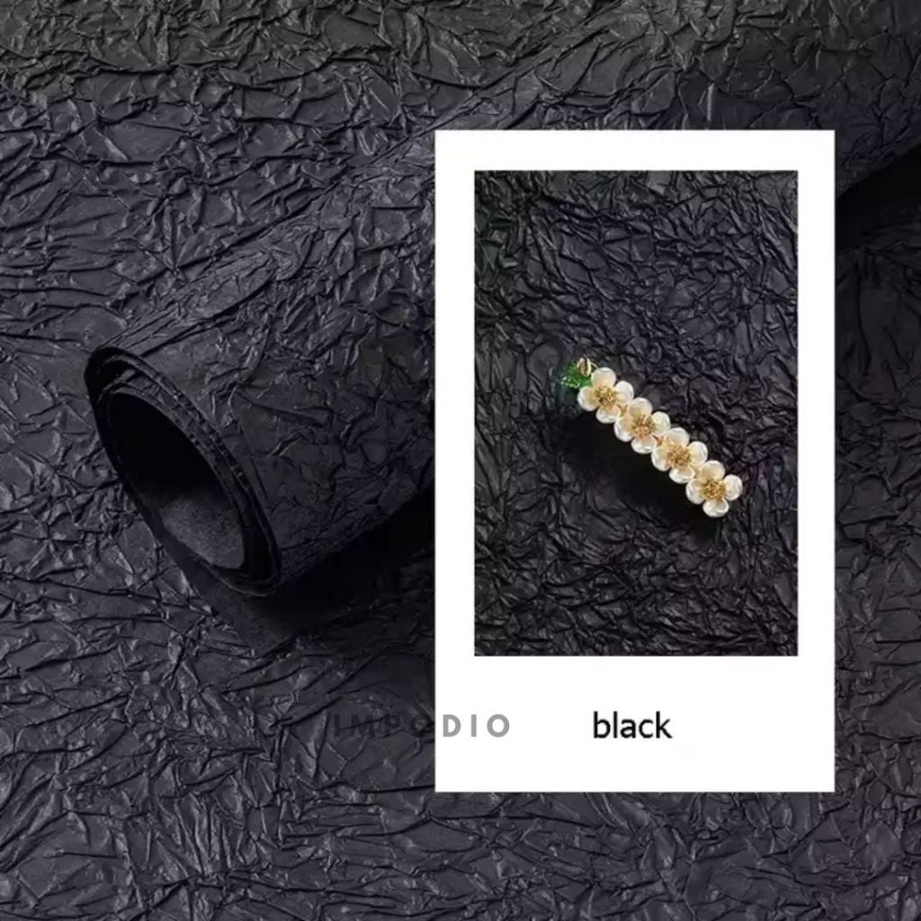 IMPODIO Background Paper handmade Uk 56x56cm - wrinkle Alas gulung Backdrop Foto Produk