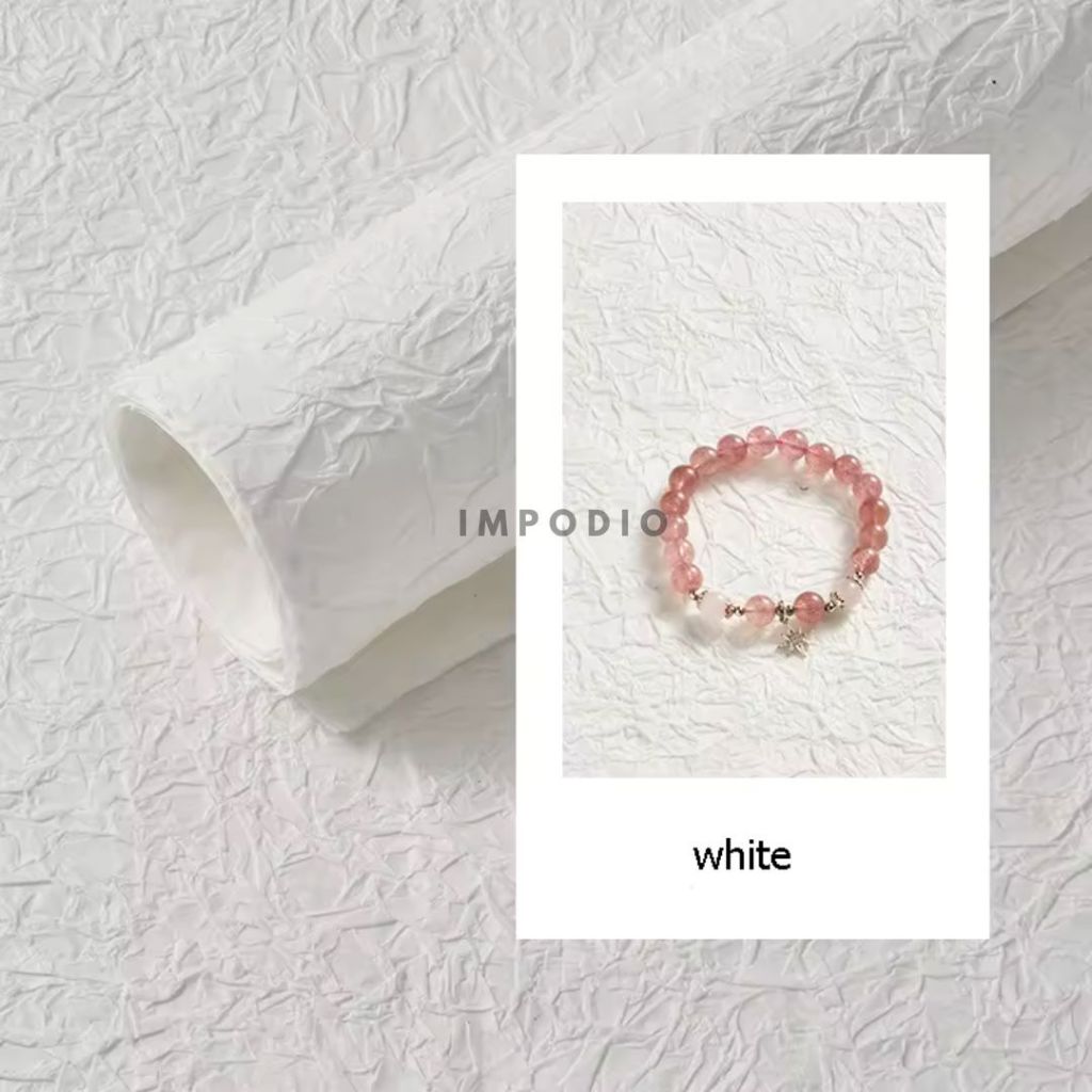 IMPODIO Background Paper handmade Uk 56x56cm - wrinkle Alas gulung Backdrop Foto Produk