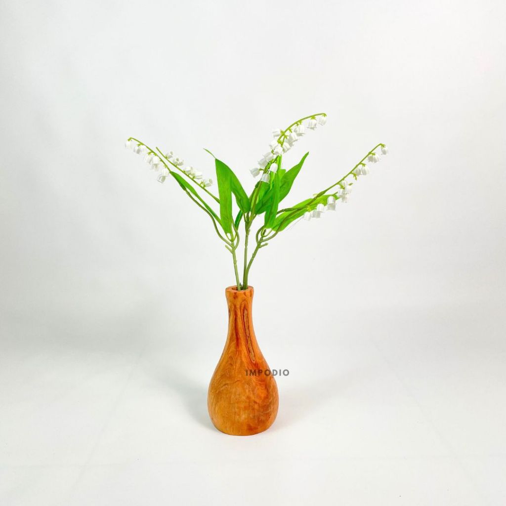 Paket Vas Bunga kayu IMPODIO/Dekorasi meja ruang tamu