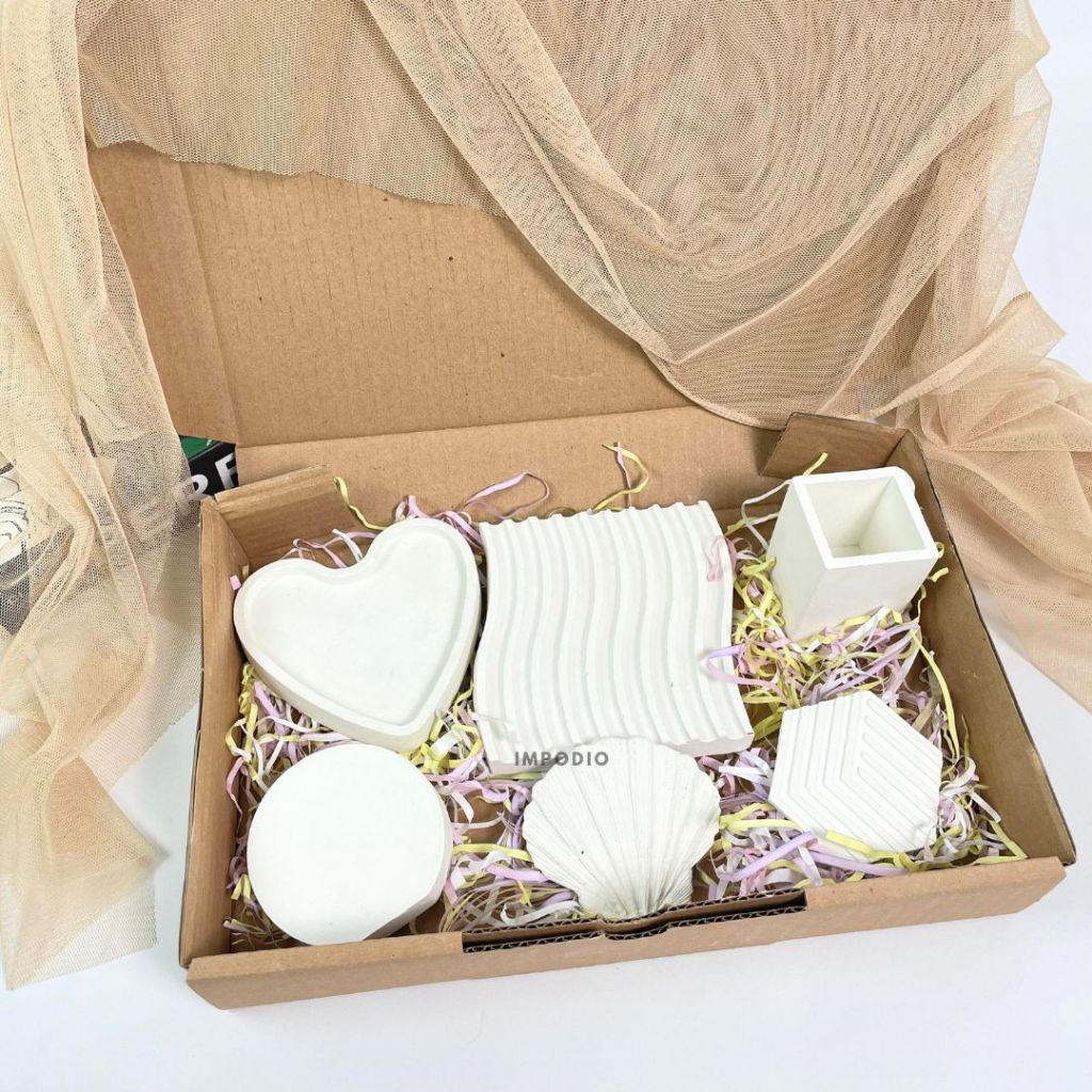 IMPODIO  Set Concrete Series Paket Hemat- Props Foto Semen Aesthetic