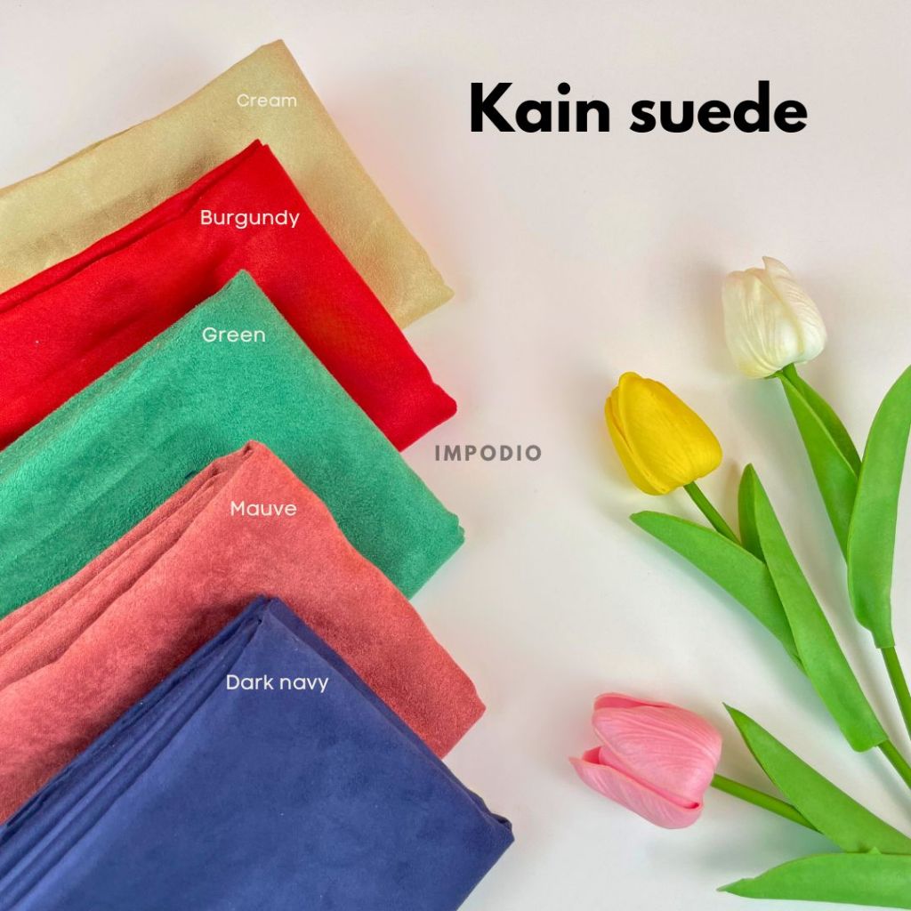 IMPODIO Kain Suede background foto produk - Props foto konten