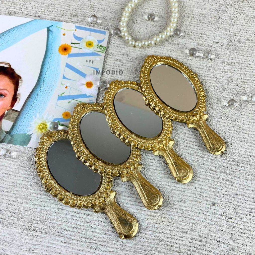 IMPODIO cermin kaca vintage aesthetic props - properti photo product
