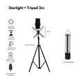 IMPODIO Starlight + Tripod 2m - Make up Vlog - Lampu ringlight