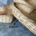 IMPODIO Keranjang Rotan Bentuk Love Set 3pcs IMPODIO - close up