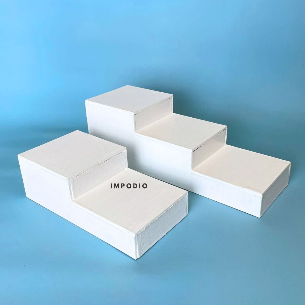 IMPODIO Properti Foto Tangga Podium Kayu beragam ukuran - props foto thema skincare / acc / lainnya