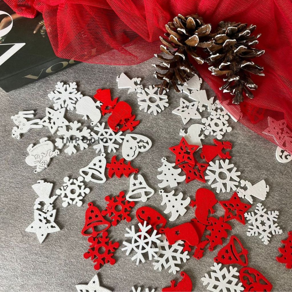 IMPODIO Aksesoris Natal Es Salju / Ice Flakes hiasan - Props photo