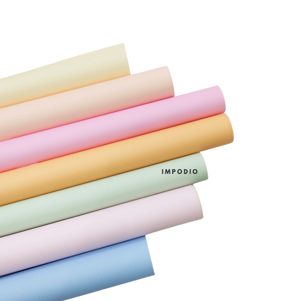 IMPODIO Background Paper / kertas warna polos 50x100cm tatakan foto produk tema IMLEK