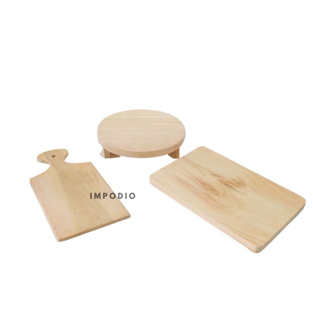 IMPODIO SET Talenan Aesthetic props foto kayu styling tatakan photo