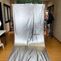 IMPODIO Kain Background Silver Reflektif - Backdrop Foto Produk