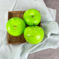 IMPODIO Apel Hijau Buah Palsu Artificial – Fake Green Apple Dekorasi - background putih