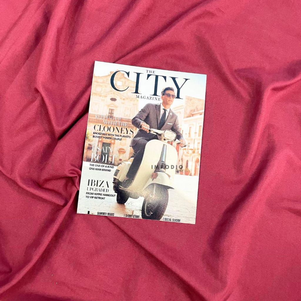 IMPODIO Cover Majalah Satuan Props Fotografi - Cover Magazine Random Aesthetic Dekorasi Foto