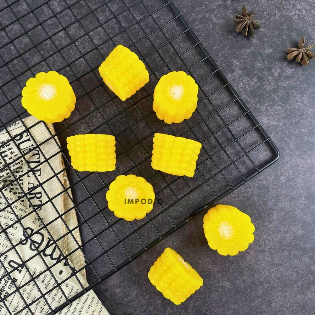 IMPODIO Jagung Potong Sayur Artificial Palsu - Fake Corn Vegetable Properti Foto Produk Makanan