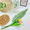IMPODIO Paket Bunga dan Daun Palsu Artificial – Fake Leaf and Flower - close up