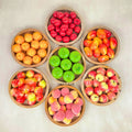 IMPODIO Buah Buahan Mini Palsu Satuan – Fake Artificial Fruits - tampak samping