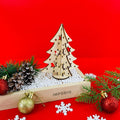 IMPODIO Pohon Natal Kayu Mini – Wooden Christmas Tree Props Foto - lifestyle