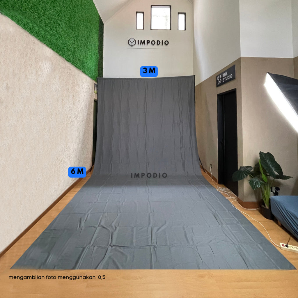 IMPODIO Kain Background foto 4 warna 4 ukuran profesional grade