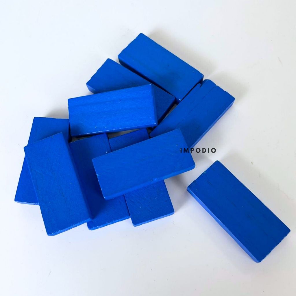 Balok kayu mini warna warni ukuran 44mm x 19mm - props decoration