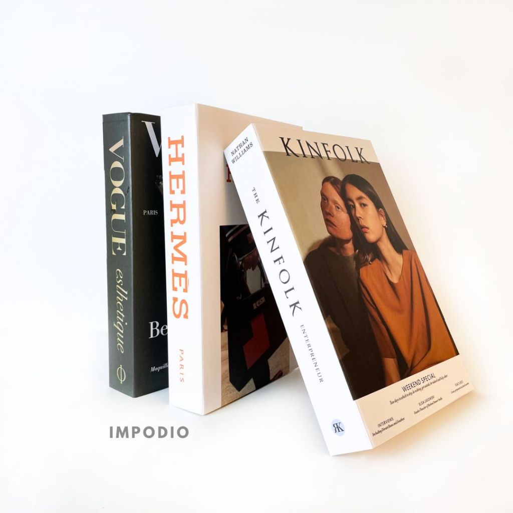 IMPODIO Dummy Book - Buku Palsu Dummy Model Terkini - Props Foto - tampak samping