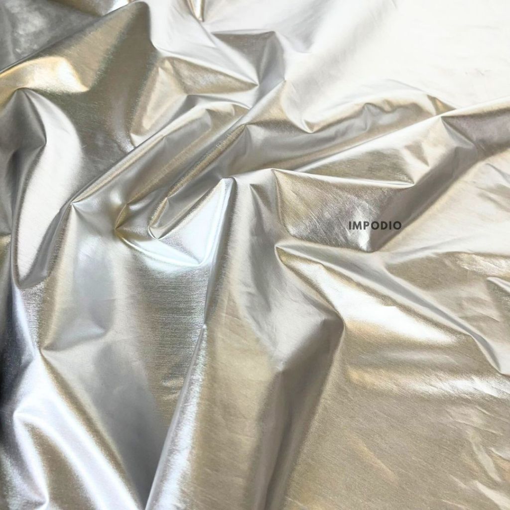 IMPODIO Kain Background Silver Reflektif - Backdrop Foto Produk