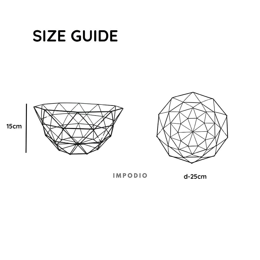 IMPODIO Keranjang Buah Besi Panier Wire Fruit Bowl - dalam penggunaan