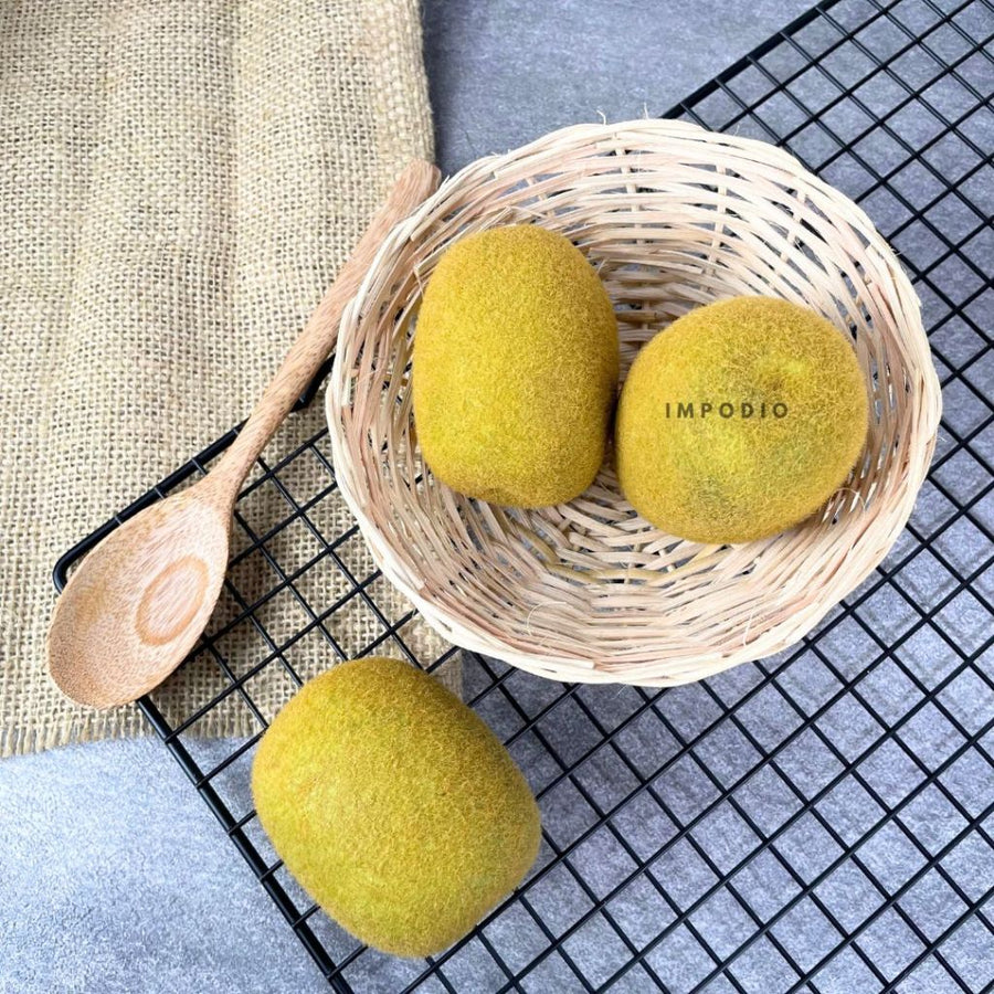 IMPODIO Buah Kiwi Palsu Artificial – Fake Kiwi Fruit Props Dekorasi
