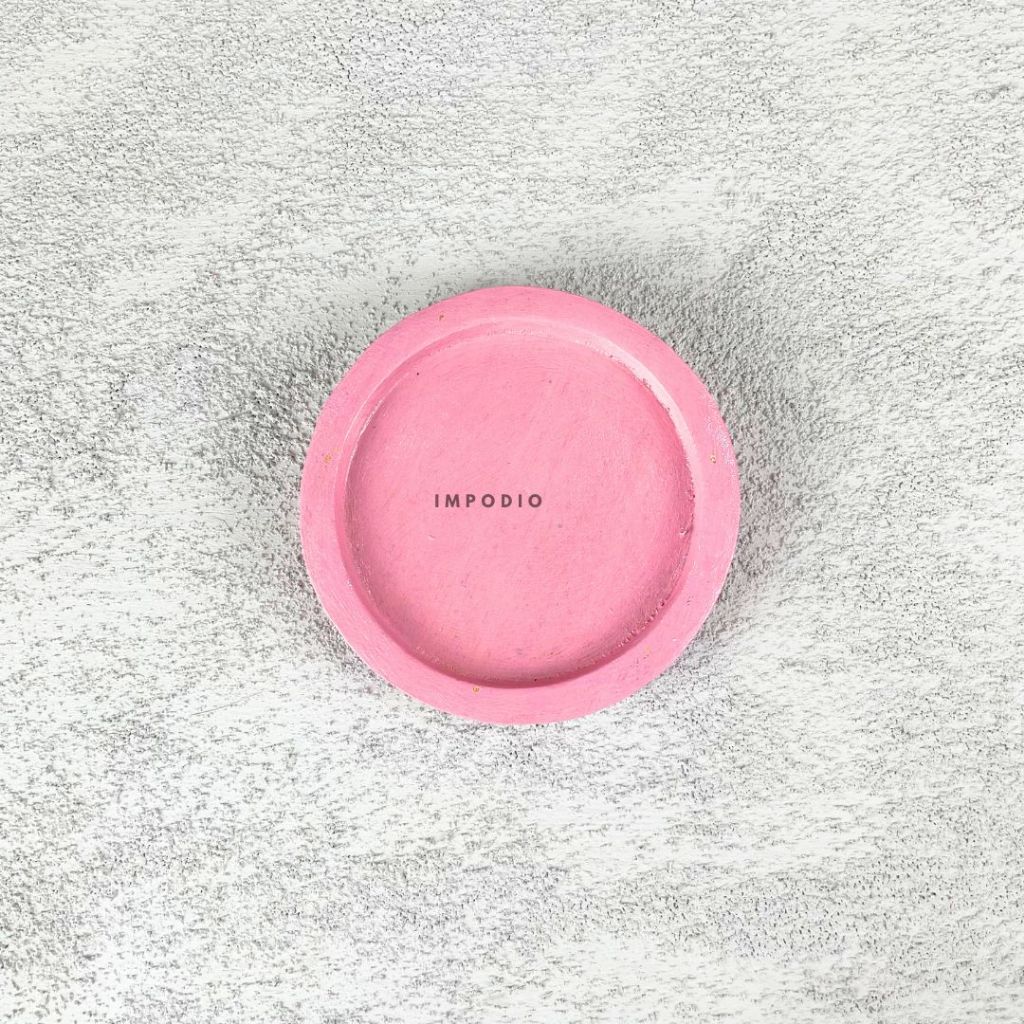 IMPODIO Coaster Tatakan Gelas - tatakan gelas kayu warna warni colorful