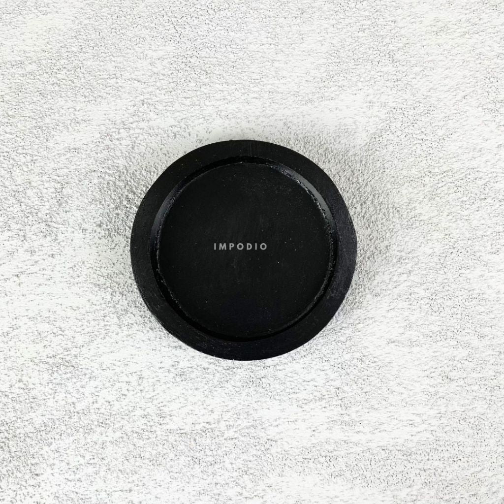 IMPODIO Coaster Tatakan Gelas - tatakan gelas kayu warna warni colorful