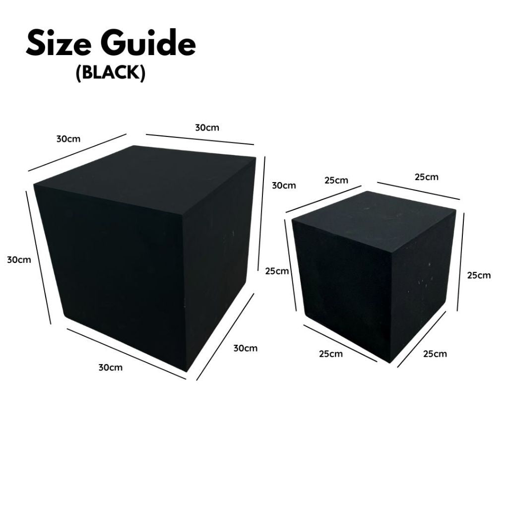 IMPODIO Podium Kayu Bentuk  Kubus Kotak Jumbo 2 Ukuran - Display Produk Props Foto