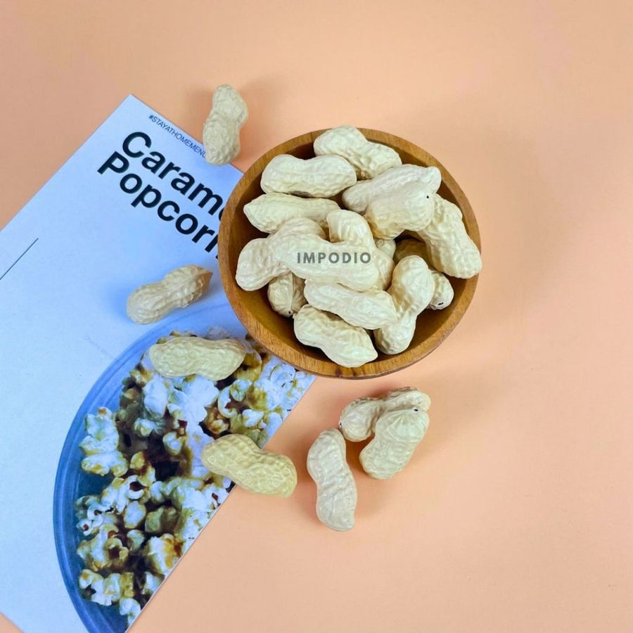 IMPODIO Kacang kulit palsu artificial – fake peanut dekorasi props