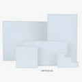IMPODIO Set 5pcs square Geometry Photo Props – podium leveling balok - close up