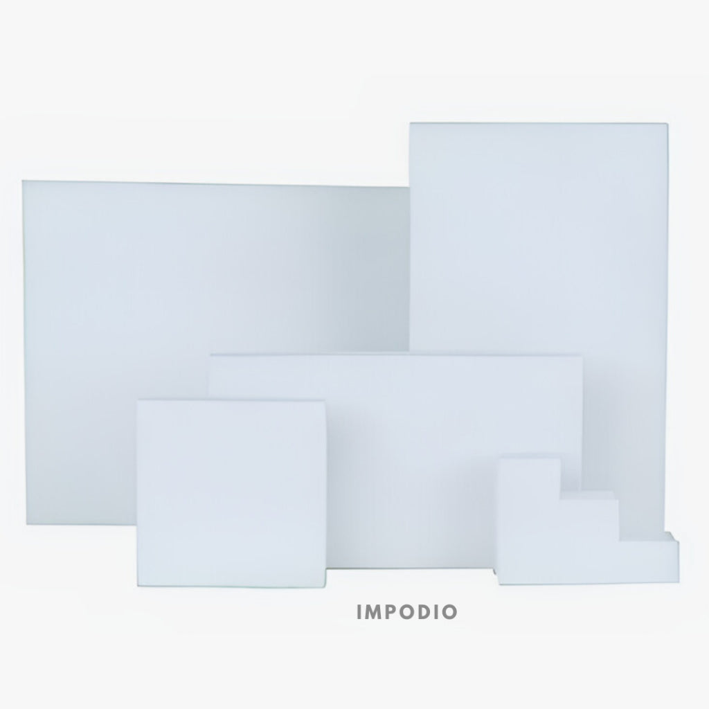 IMPODIO Set 5pcs square Geometry Photo Props - podium leveling balok tangga display -  Product Shooting Decoration Stand Backdrop Cosmetics Photography sets