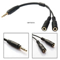 IMPODIO Kabel splitter audio Hifi Jack 3.5mm jadi 2 slot 3.5mm - close up