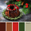 IMPODIO Background warna polos gulung uk 50x100 cm Tema Natal kode