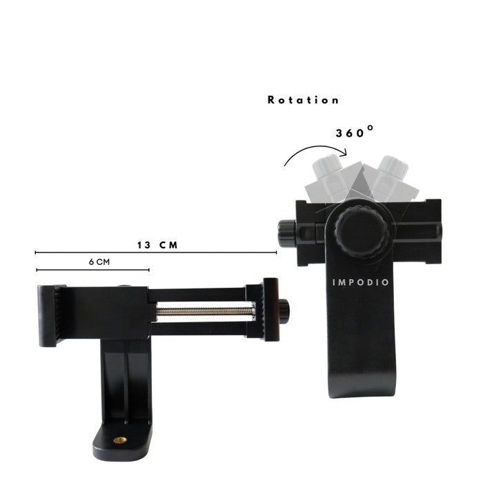 IMPODIO Phone Holder 360 derajat - Pegangan HP Tripod Rotation
