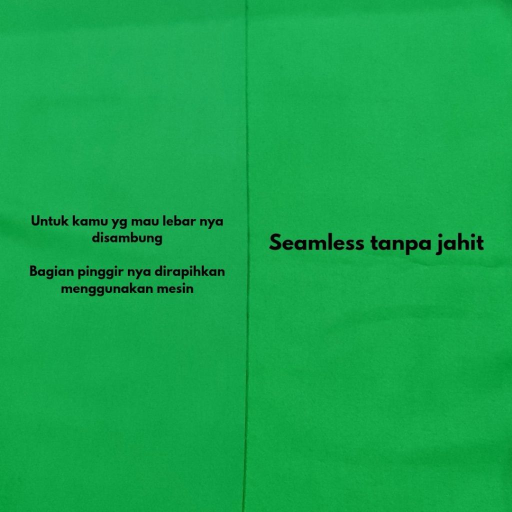 IMPODIO Greenscreen kain hijau Profesional studio Grade - Lebar 3m