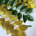 IMPODIO Daun Mawar Panjang Artificial Palsu – Dekorasi Props Foto - close up