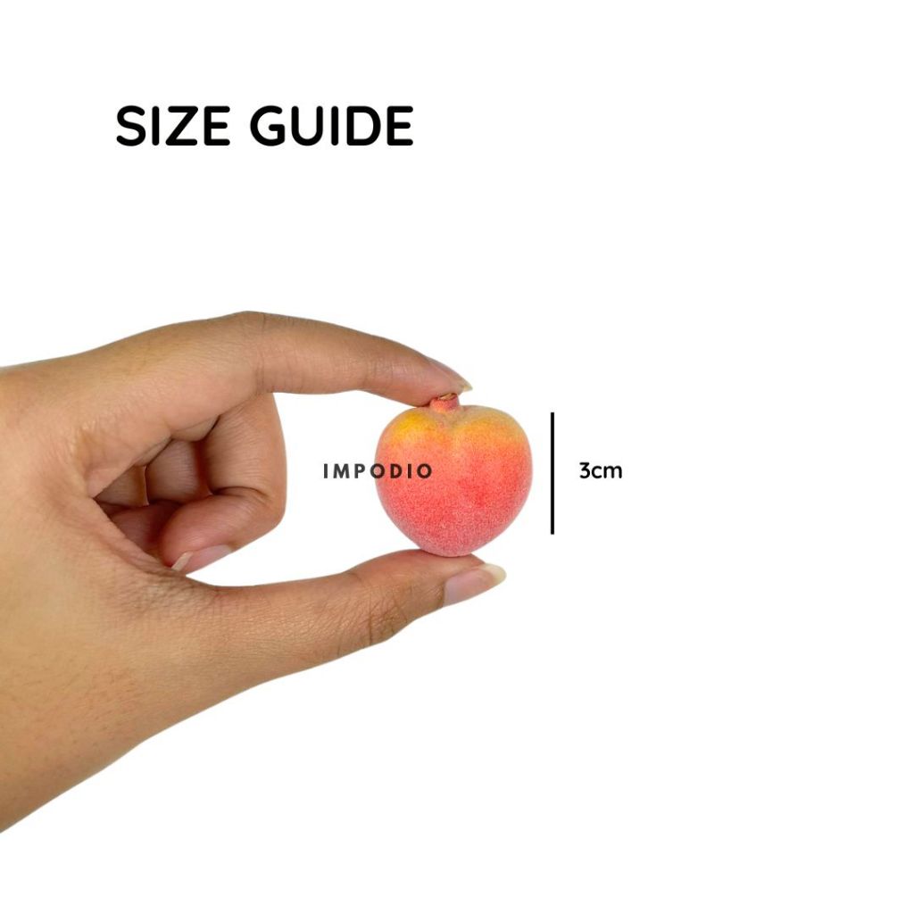 IMPODIO Peach artificial - Buah plastik palsu - properti Fotografi