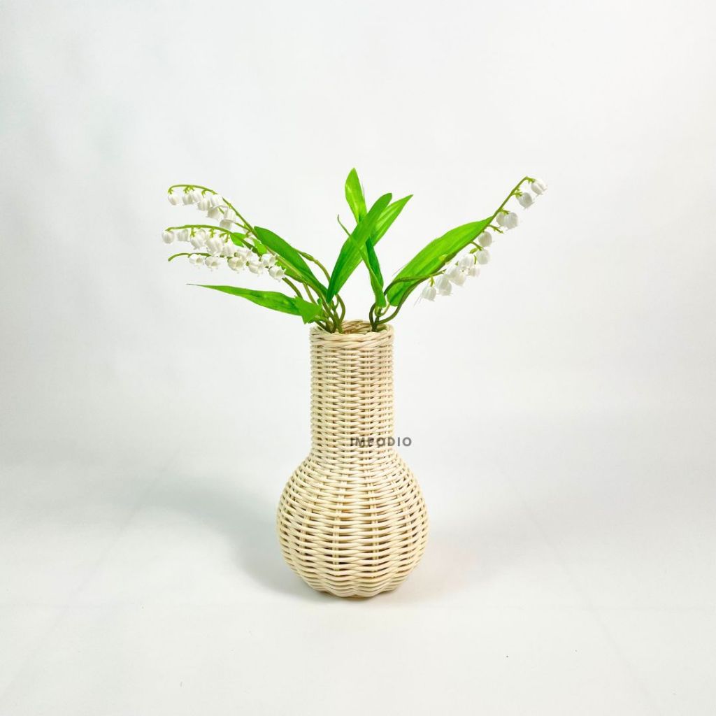 IMPODIO Vas bunga rotan - Dekorasi meja bunga artificial