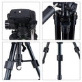 IMPODIO Tripod Profesional ZOMEI Q100 Good quality tripod untuk - tampak samping